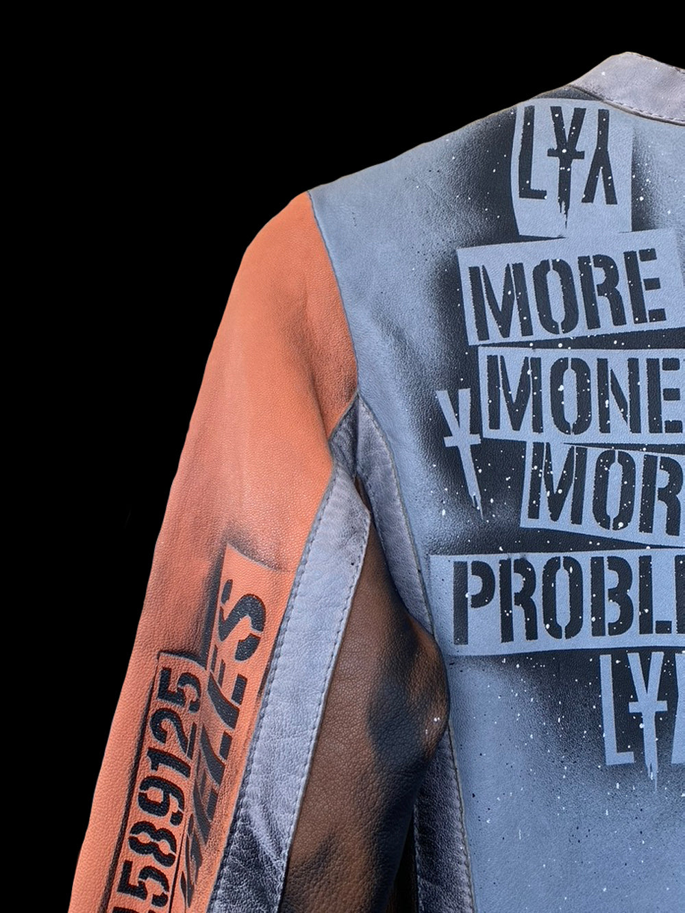 Bloque de color - Chaqueta de cuero