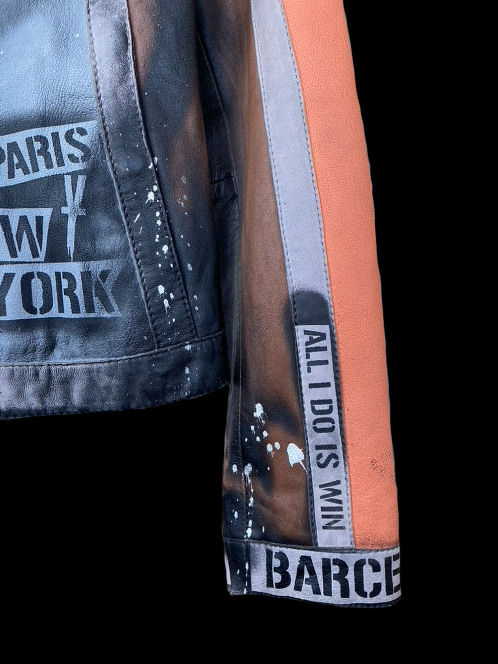 Bloque de color - Chaqueta de cuero