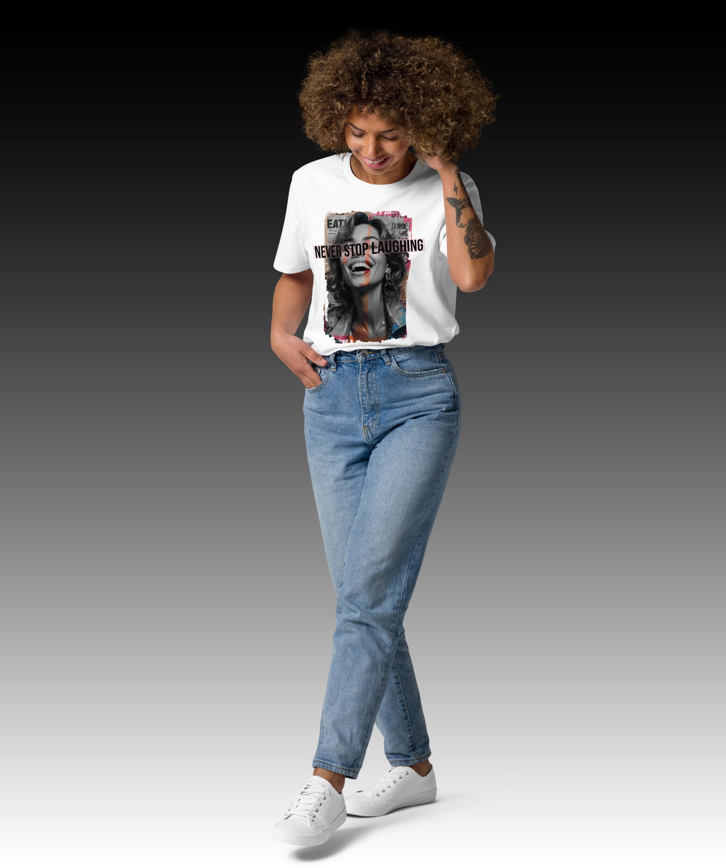 Nunca dejes de reír - Camiseta