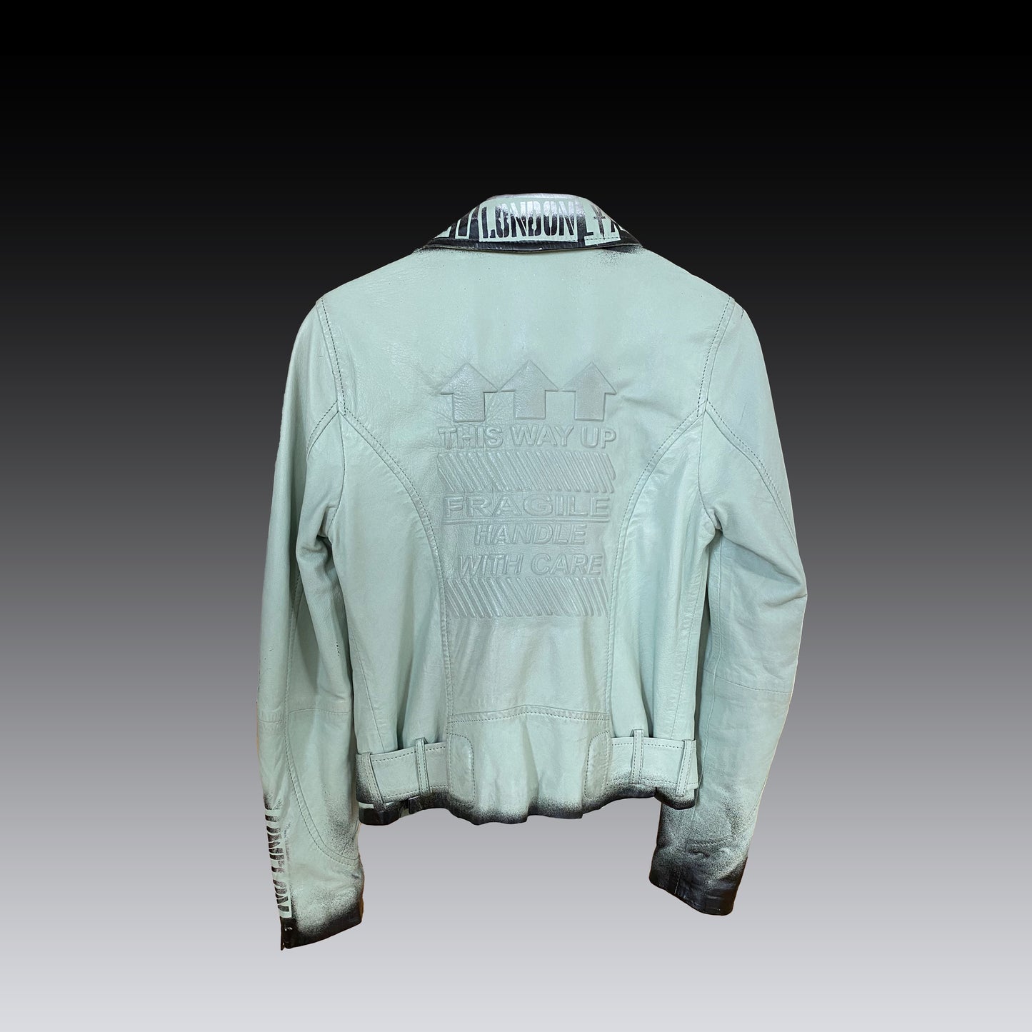 Floreciente - chaqueta de cuero