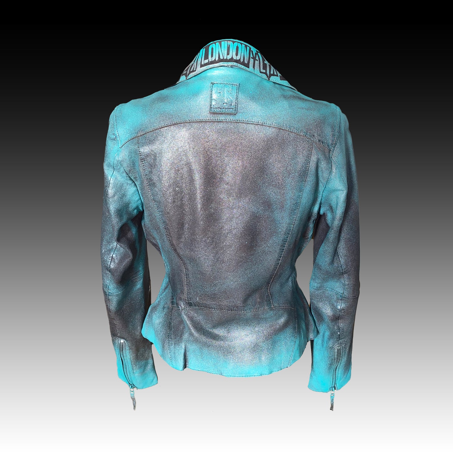 Turquoise - Lederjacke