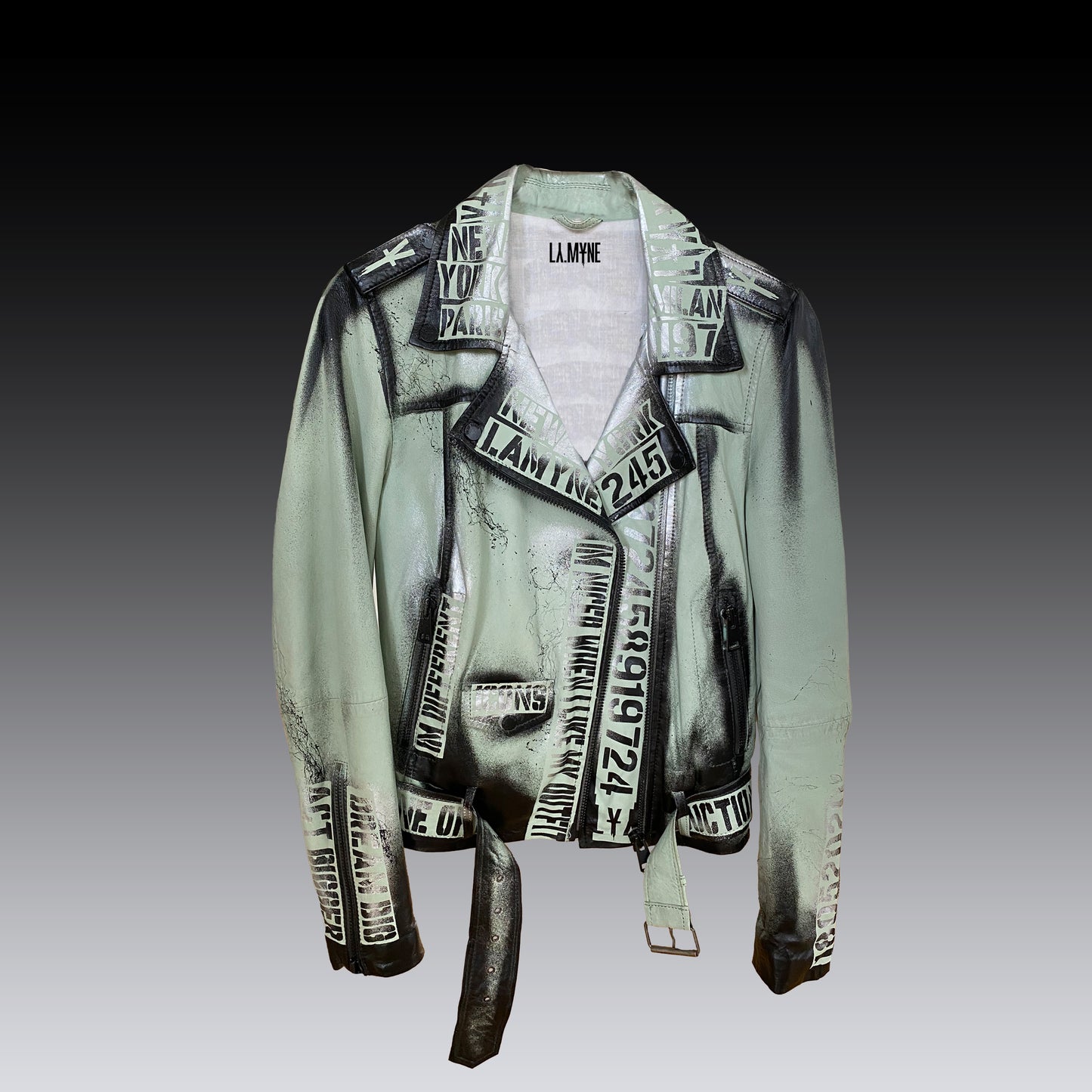 Floreciente - chaqueta de cuero