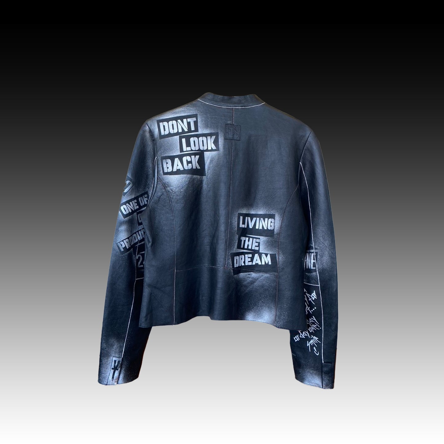 Blanco y negro - Chaqueta de cuero