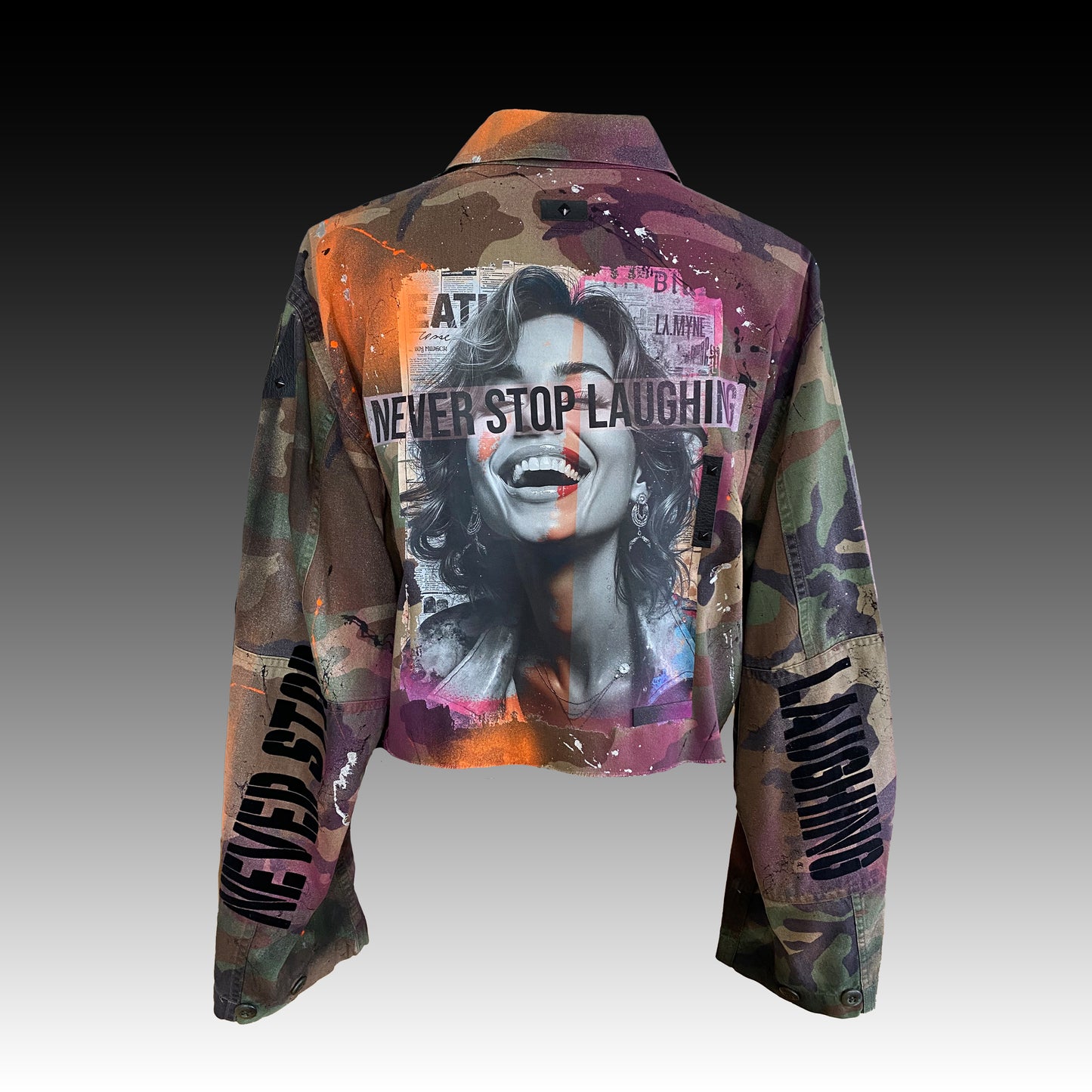 Nunca dejes de reír - Chaqueta militar