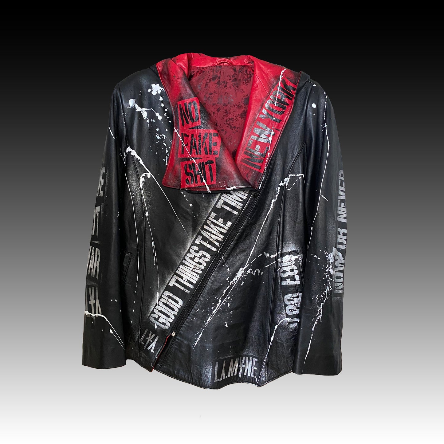 Rebelde rojo - chaqueta de cuero