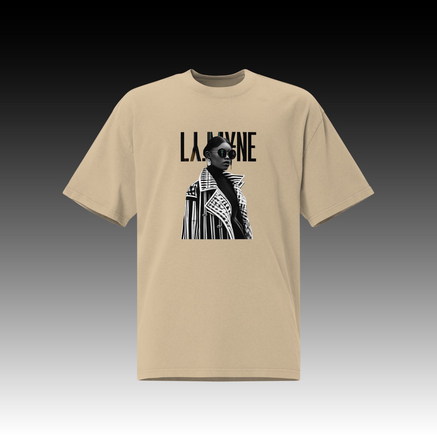 Camiseta extragrande vanguardista