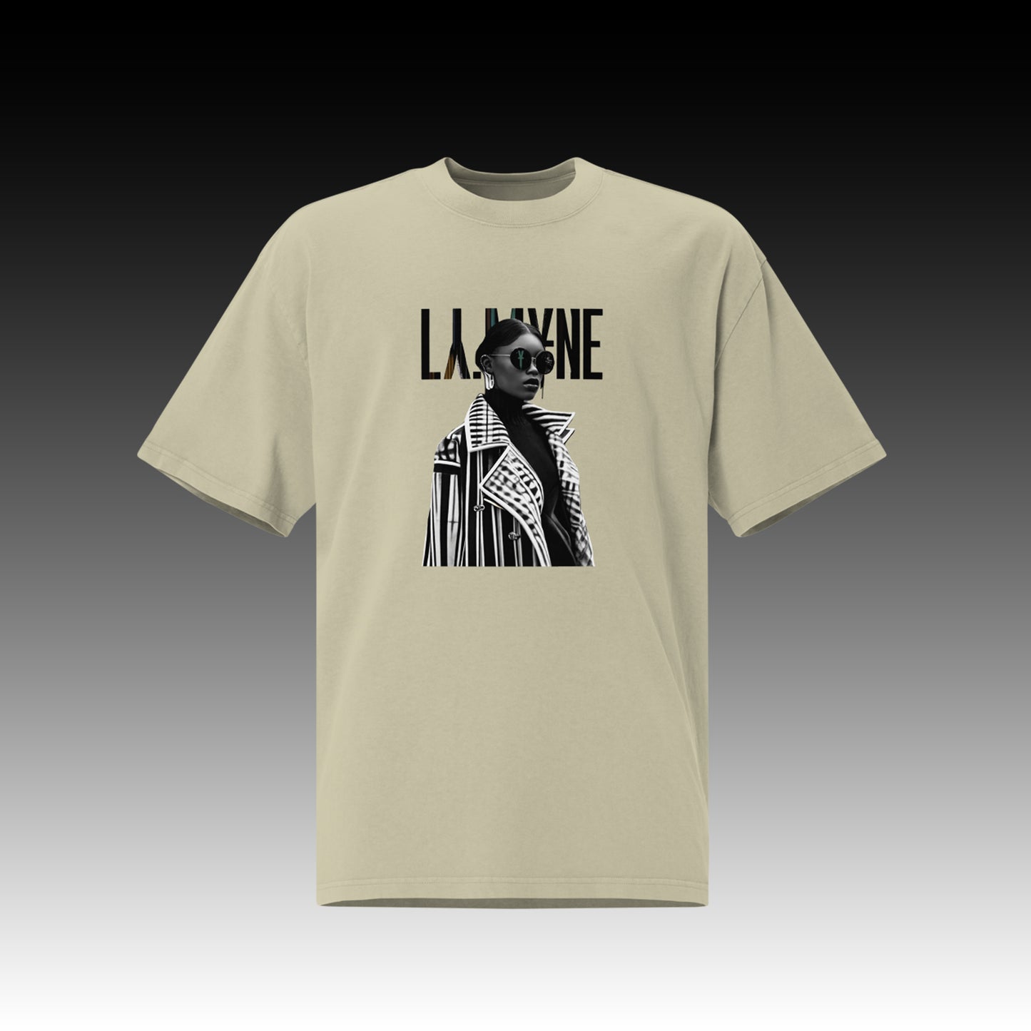 Camiseta extragrande vanguardista