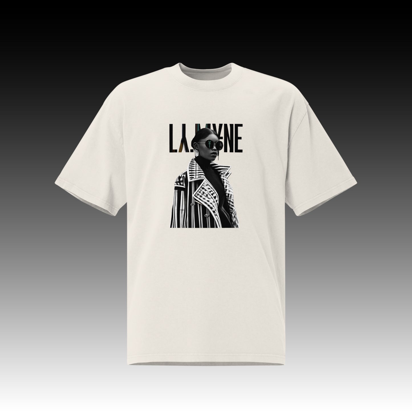 Camiseta extragrande vanguardista