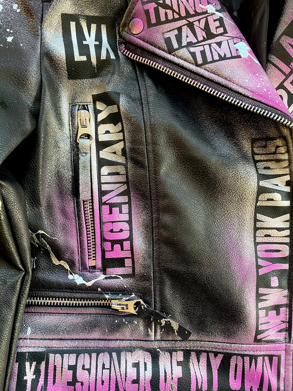 Lilac - Lederjacke