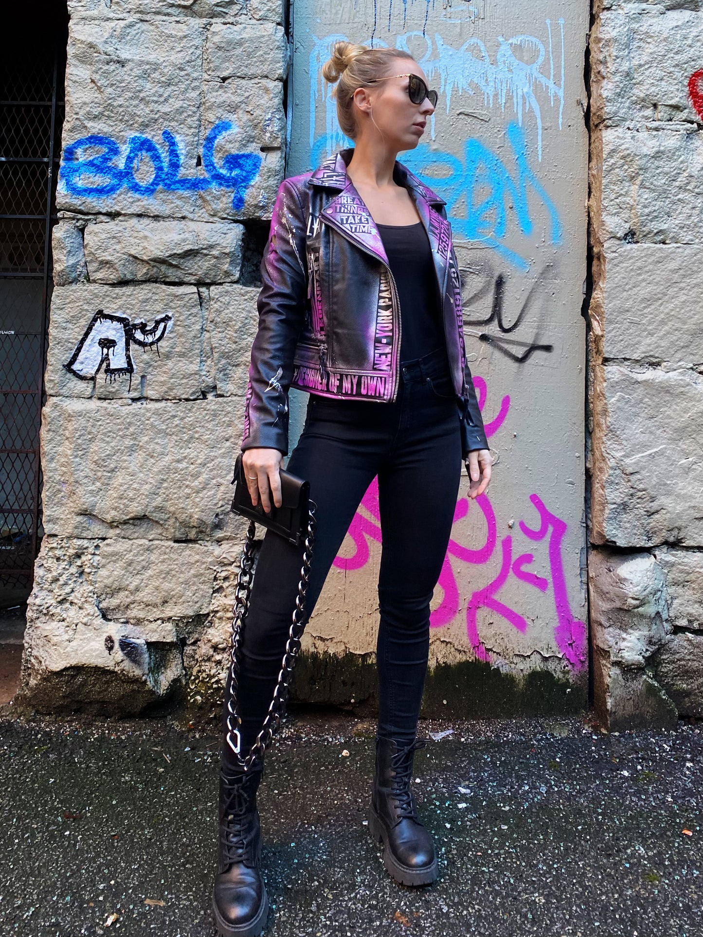 Lilac - Lederjacke