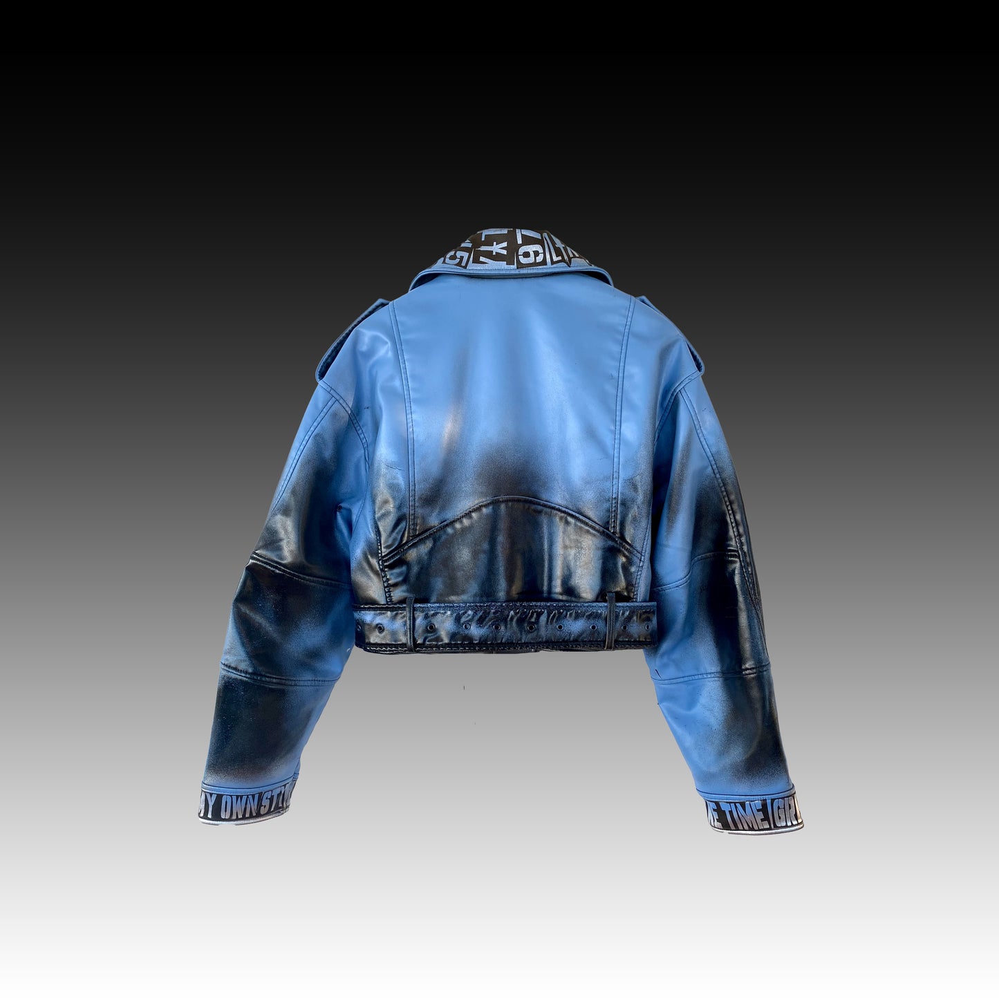 Baby Blue - Lederjacke