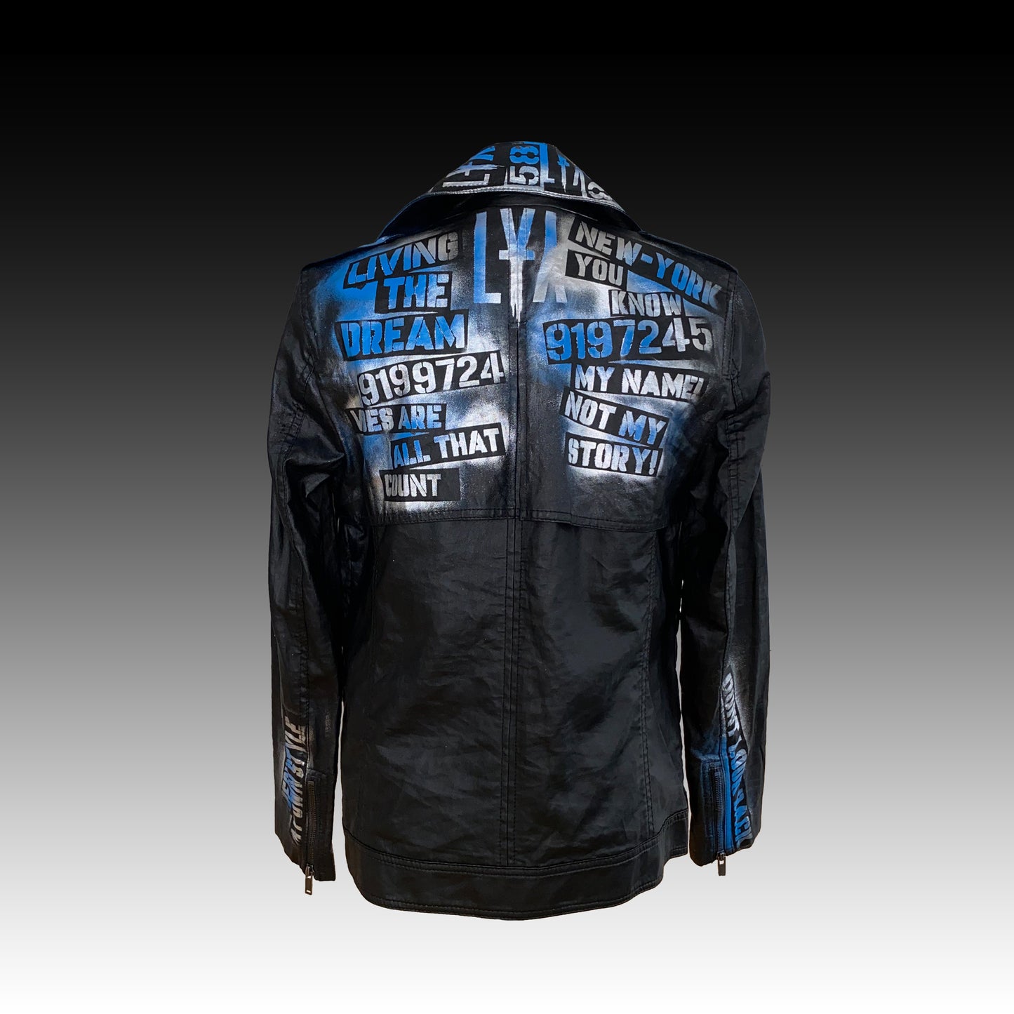 Blue Hope - Leinen Jacke