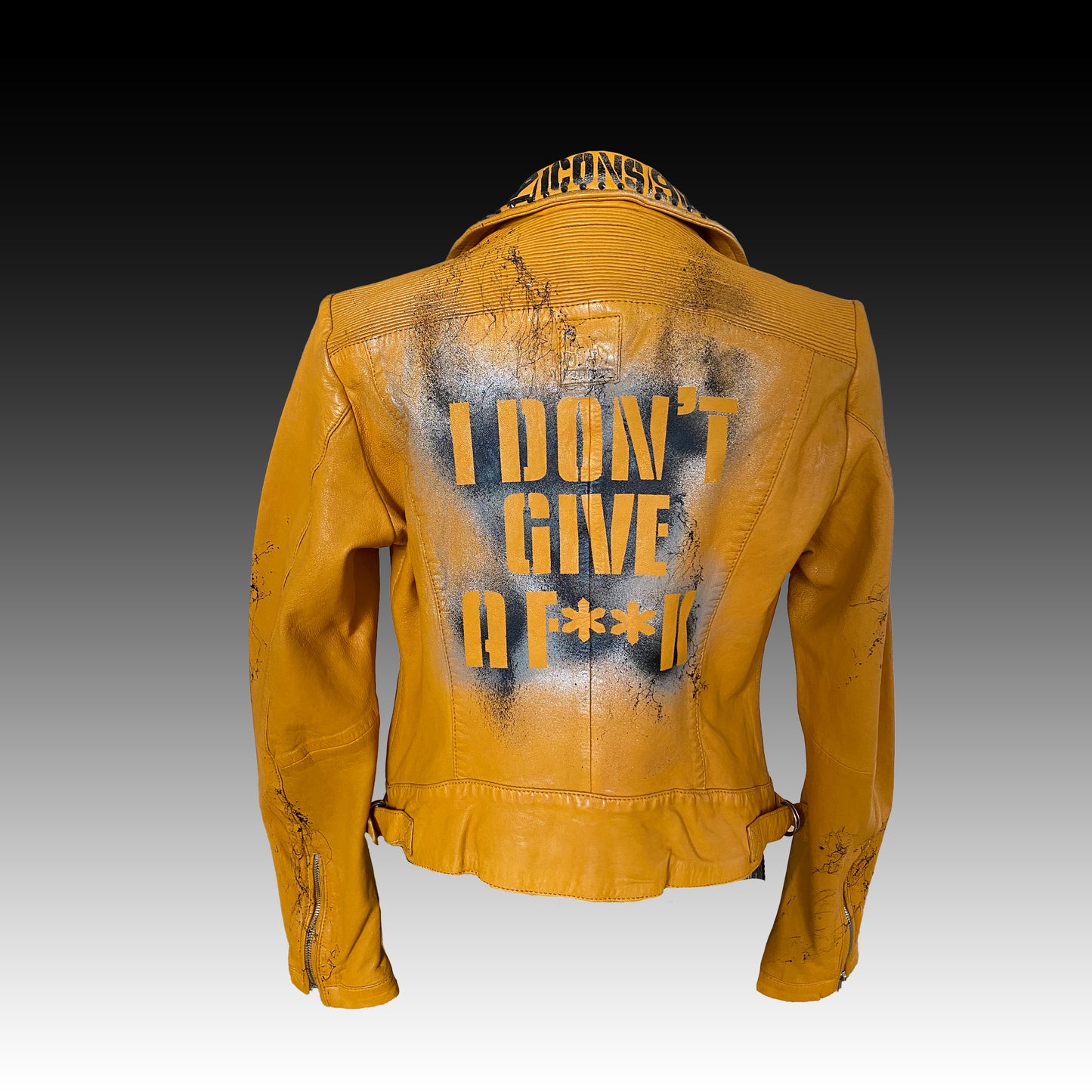 Edgy Orange - Leather Jacket
