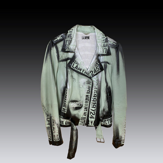 Floreciente - chaqueta de cuero