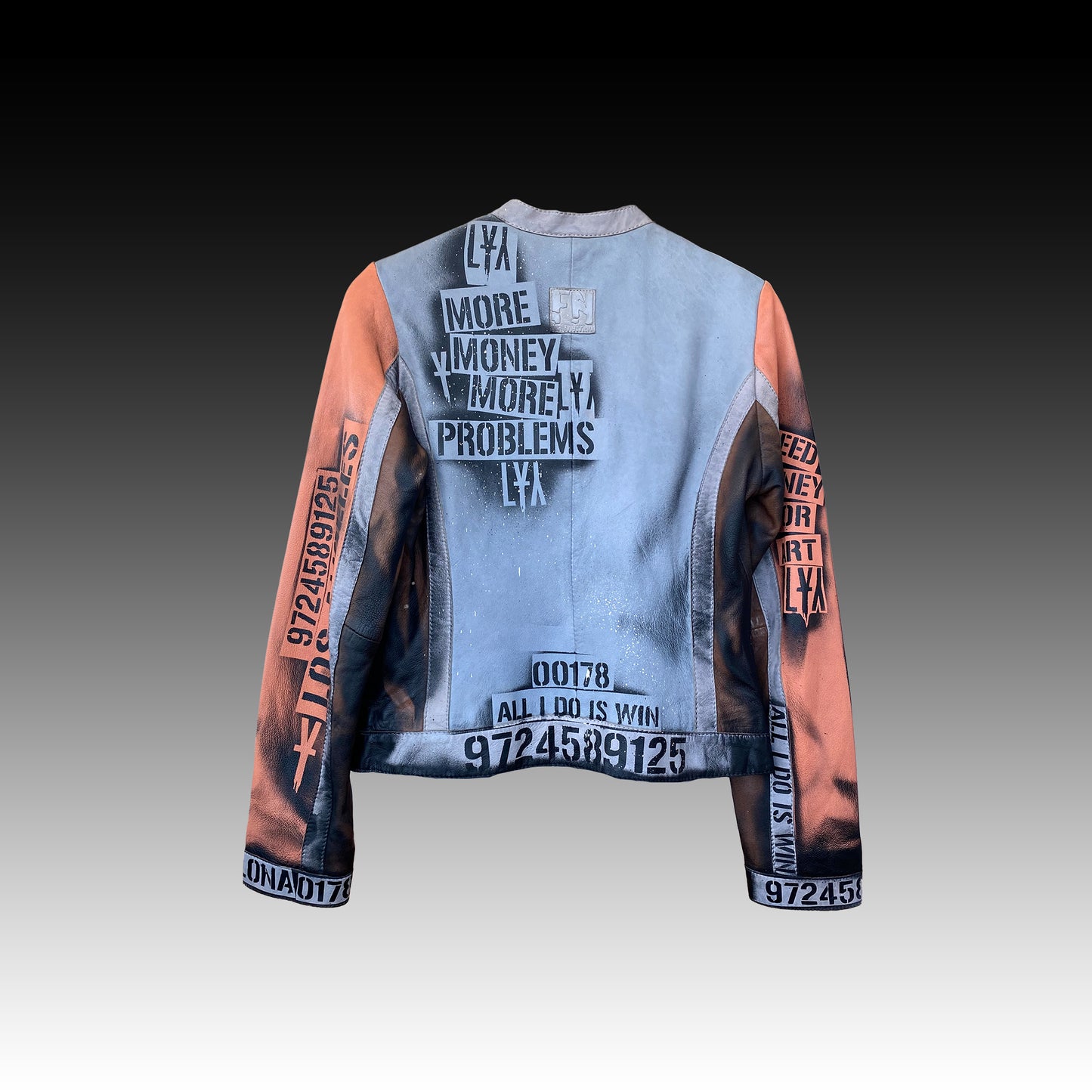 Color Block - Lederjacke